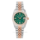 BONIA BNB10553-3696S Silver Rosegold Dial Green Stainless Steel